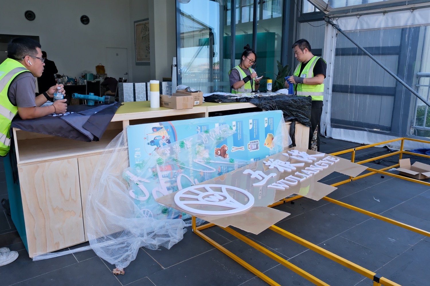 Custom promotional materials supporting brand visibility